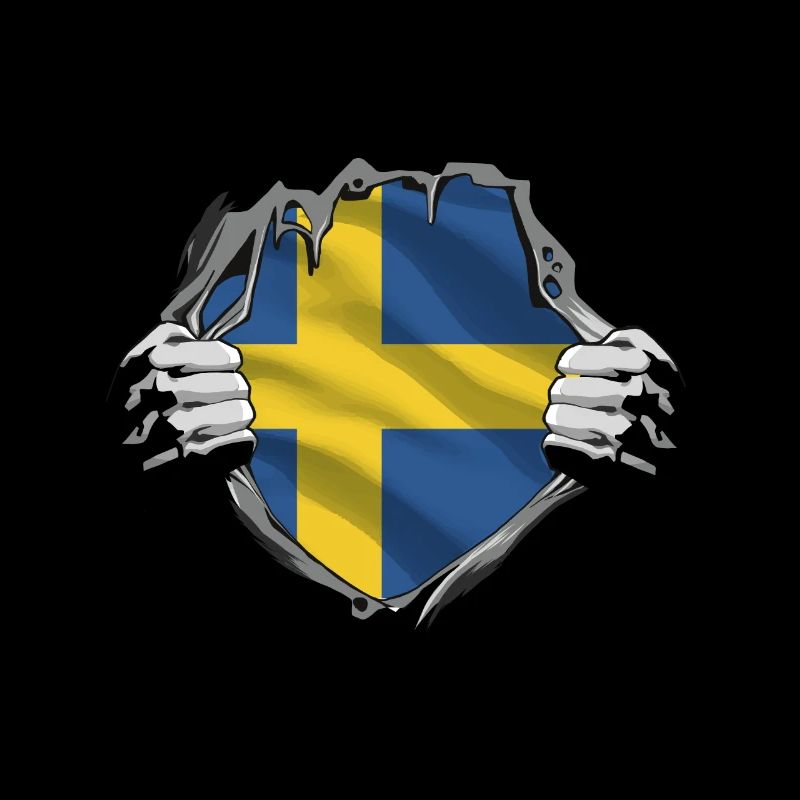 Le drapeau de la Suède fièrement dévoilé