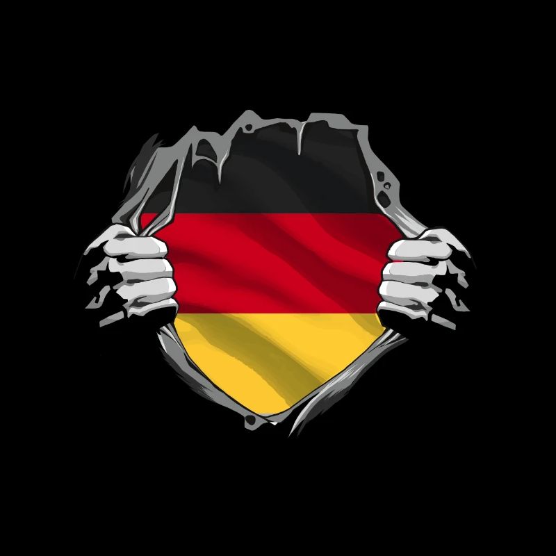 Germany's flag in the heart