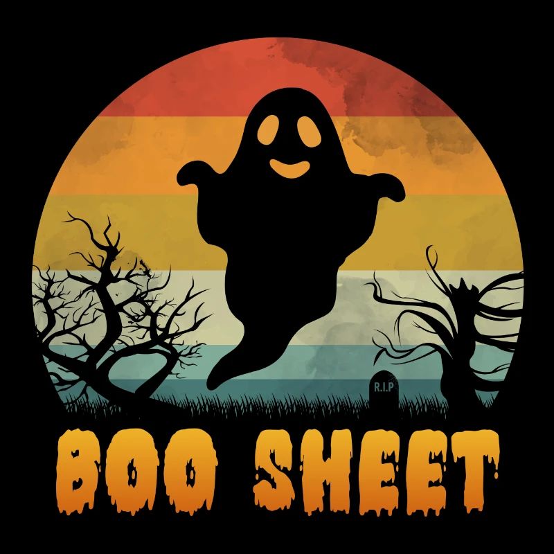 Boo Sheet Geist und Gespenst Halloween