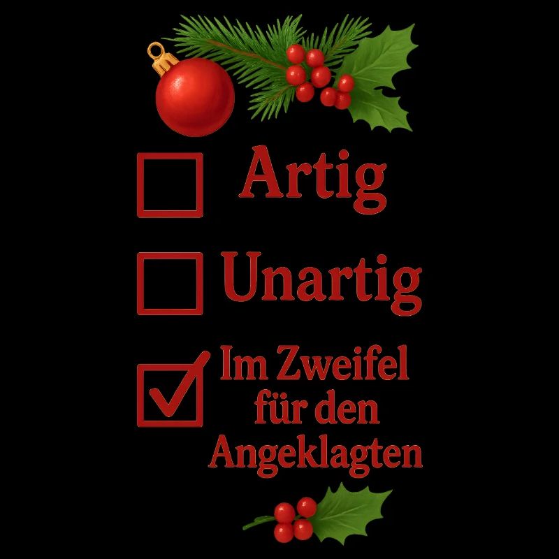 Christmas Well-behaved naughty When in doubt for the