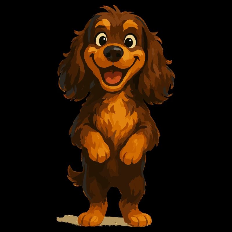 Cocker Spaniel breit grinsend