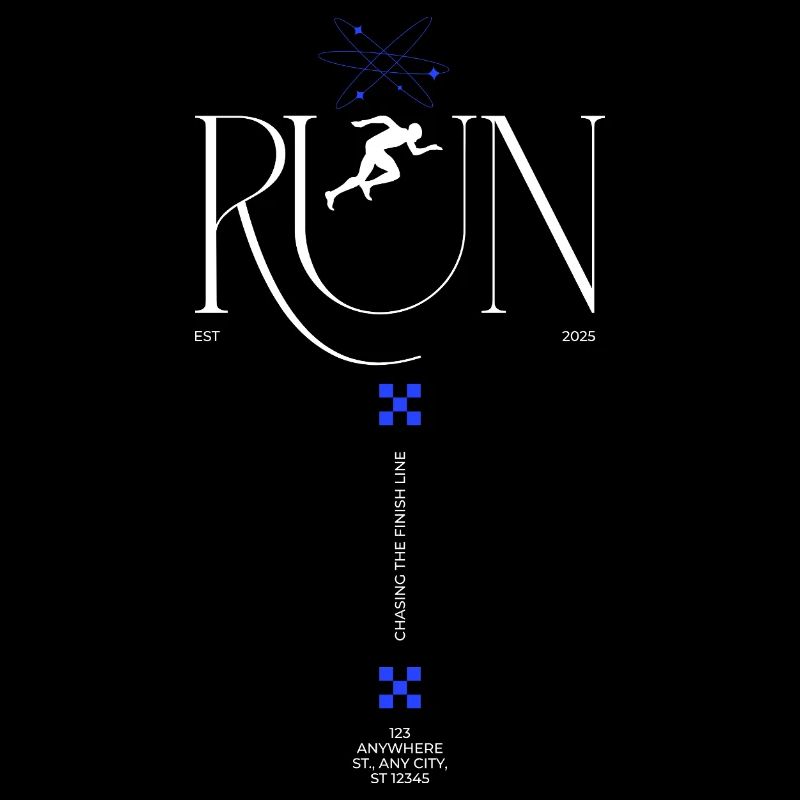 RUN Neon Runner Glyphs