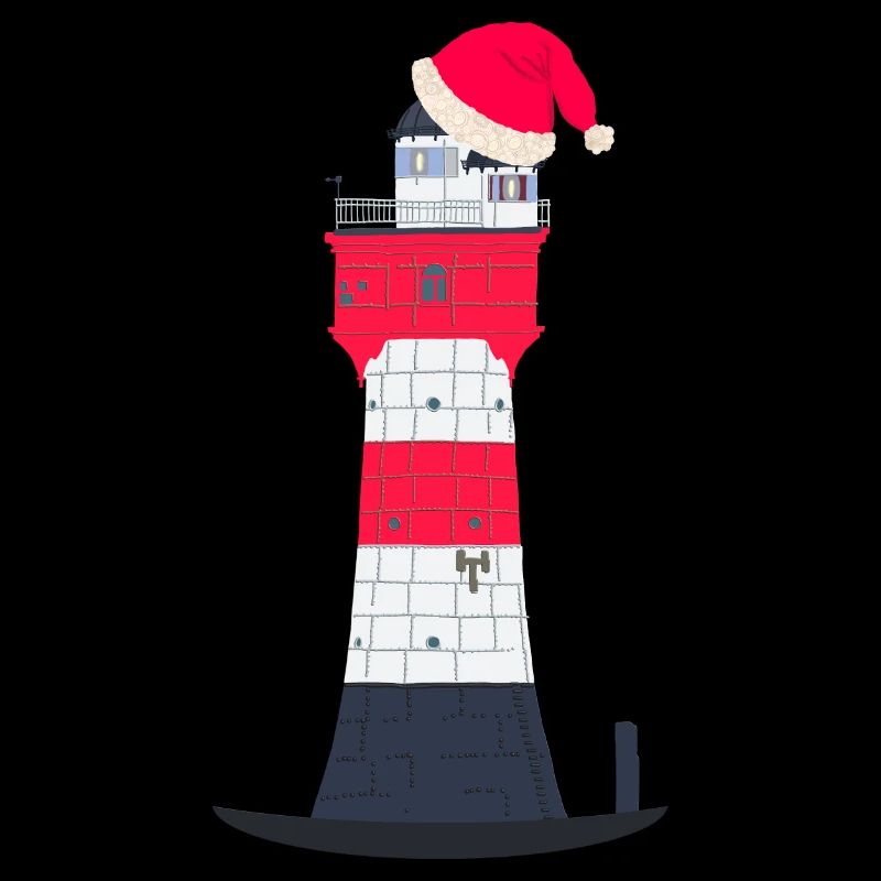 Christmas, Red Sand Lighthouse with Red Hat