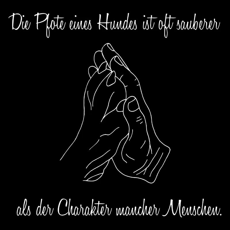 Die Pfote eines Hundes ist sauberer...