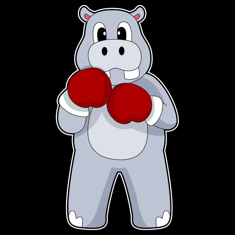 Nilpferd Boxer Boxhandschuhe Boxen