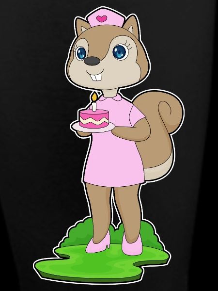 Squirrel Birthday Nurse
