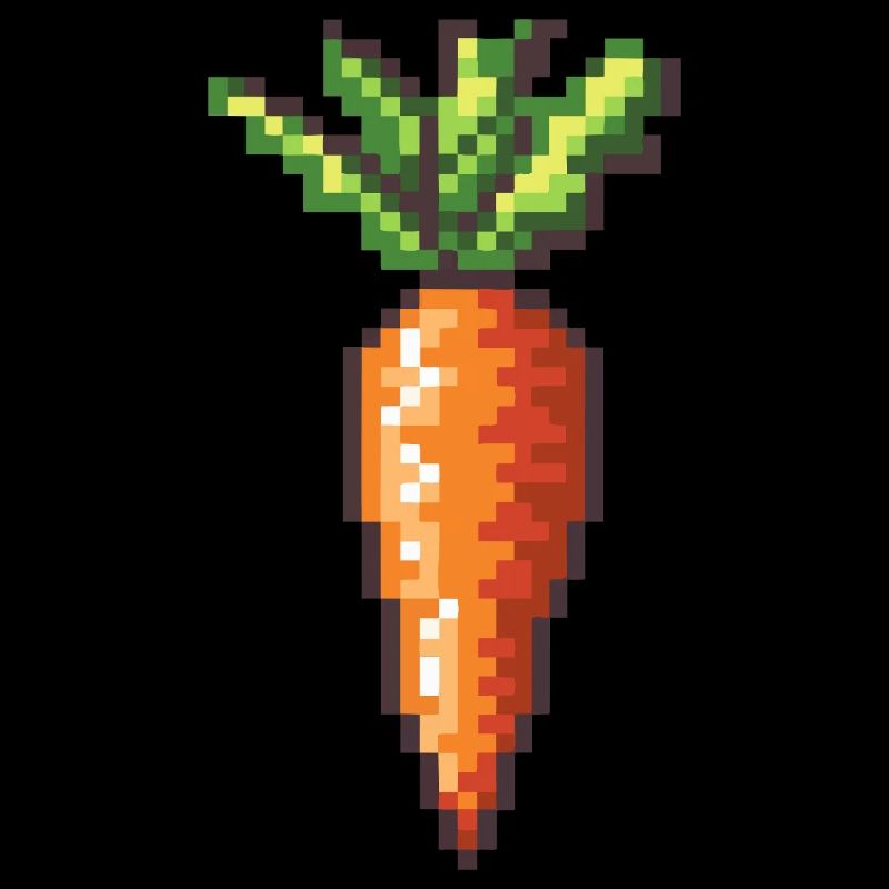 Pixel carotte Rétro Pixel Art