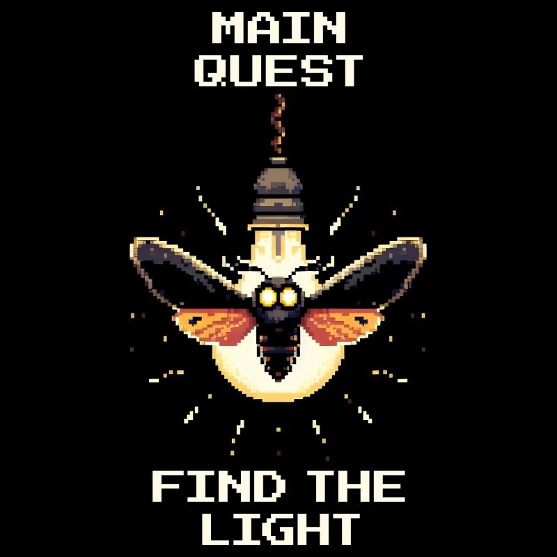 Find the Light | Main Quest Retro Gaming Humor