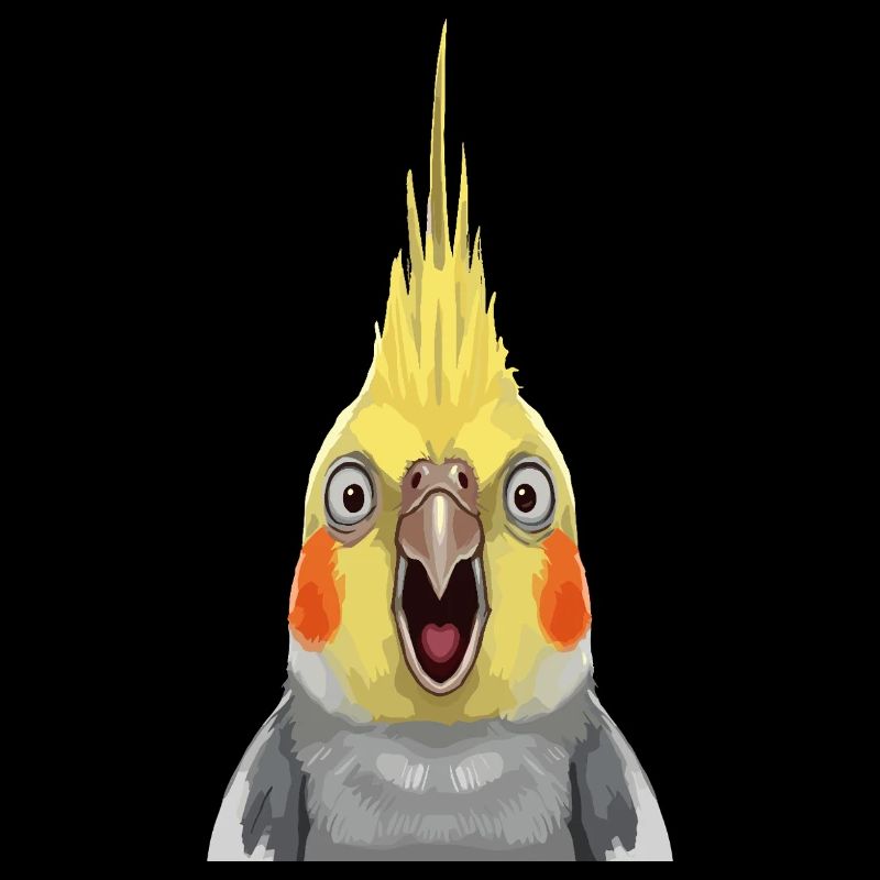 Expressive Cockatiel Pop Print
