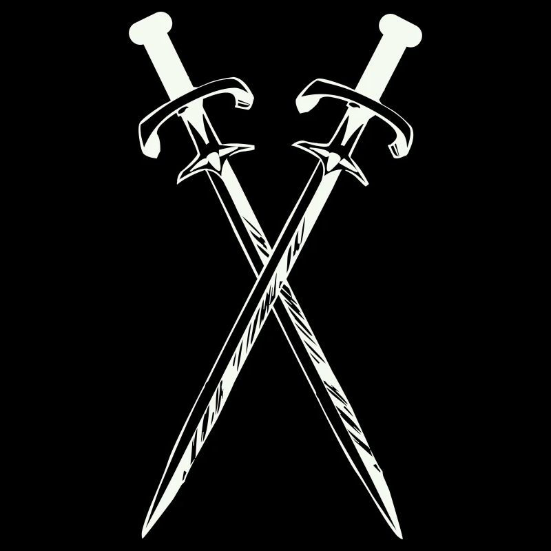 Deux épées en croix