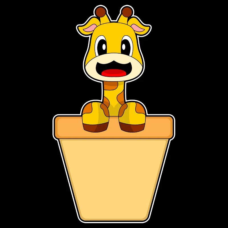 Cornet de crème glacée girafe