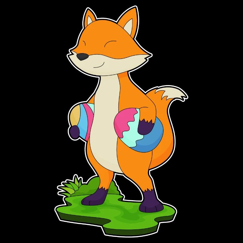 Fuchs Ostern Ostereier