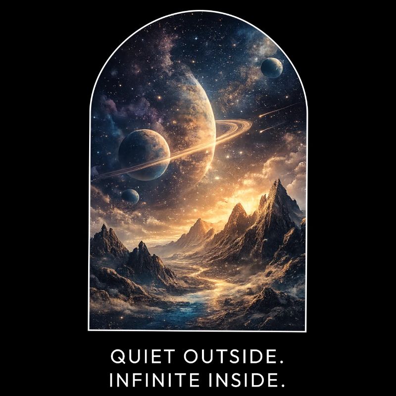 Quiet Outside. Infinite Inside.
