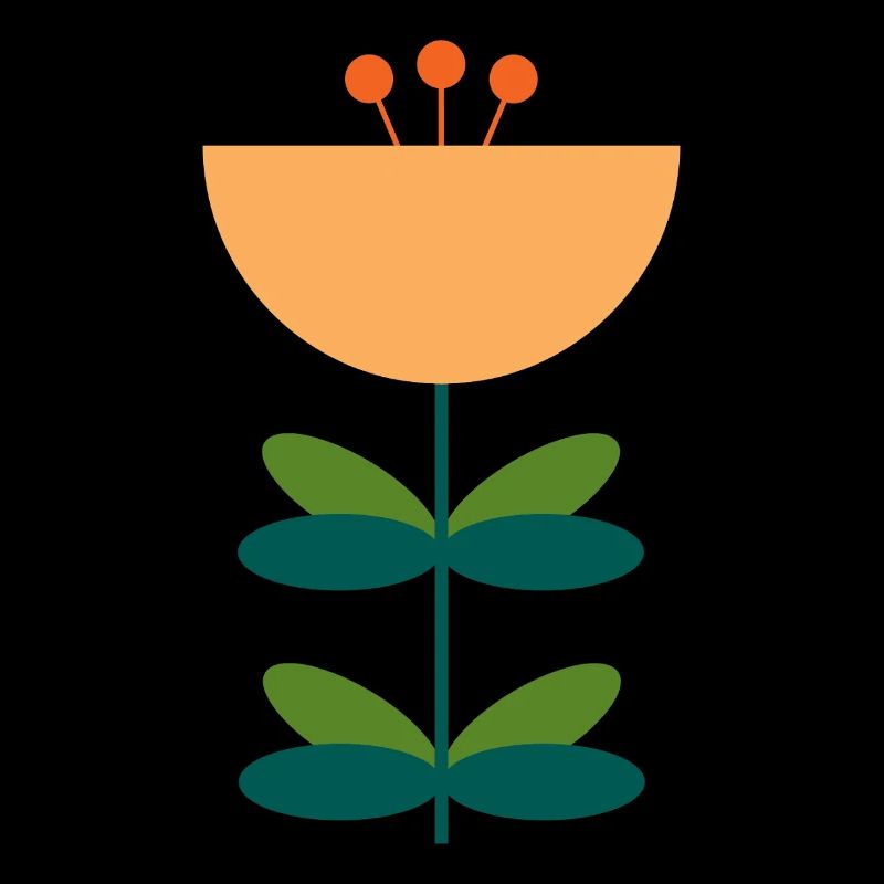 Conception d’illustration de fleur abstraite