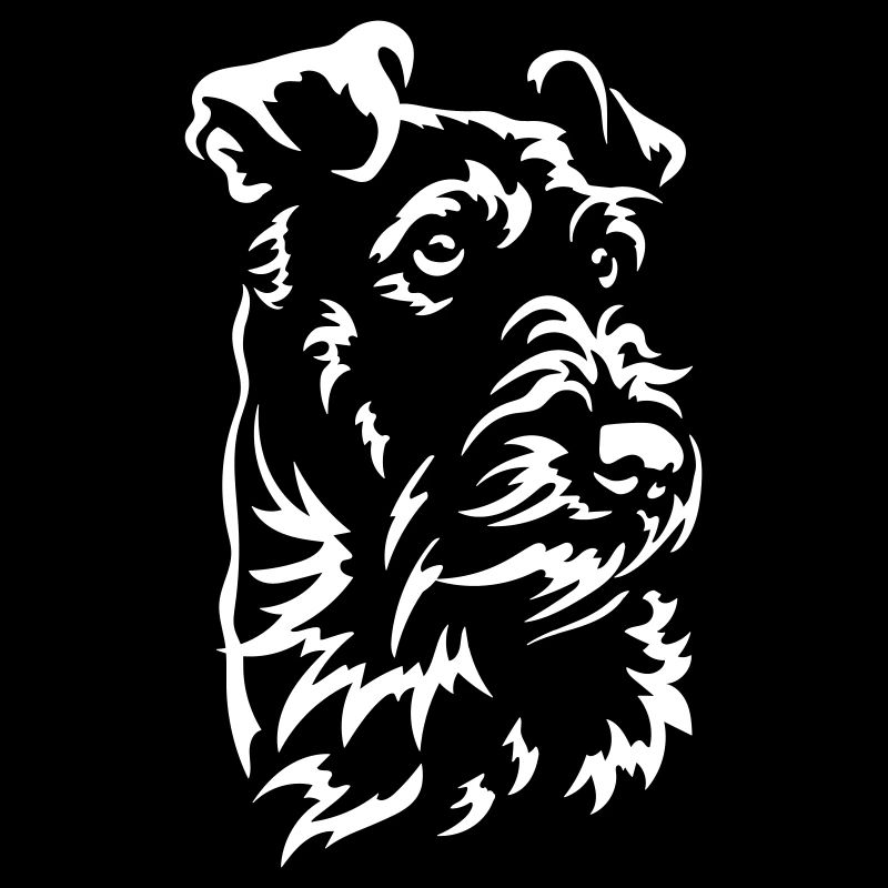 Irish Terrier Head "Black Edition"