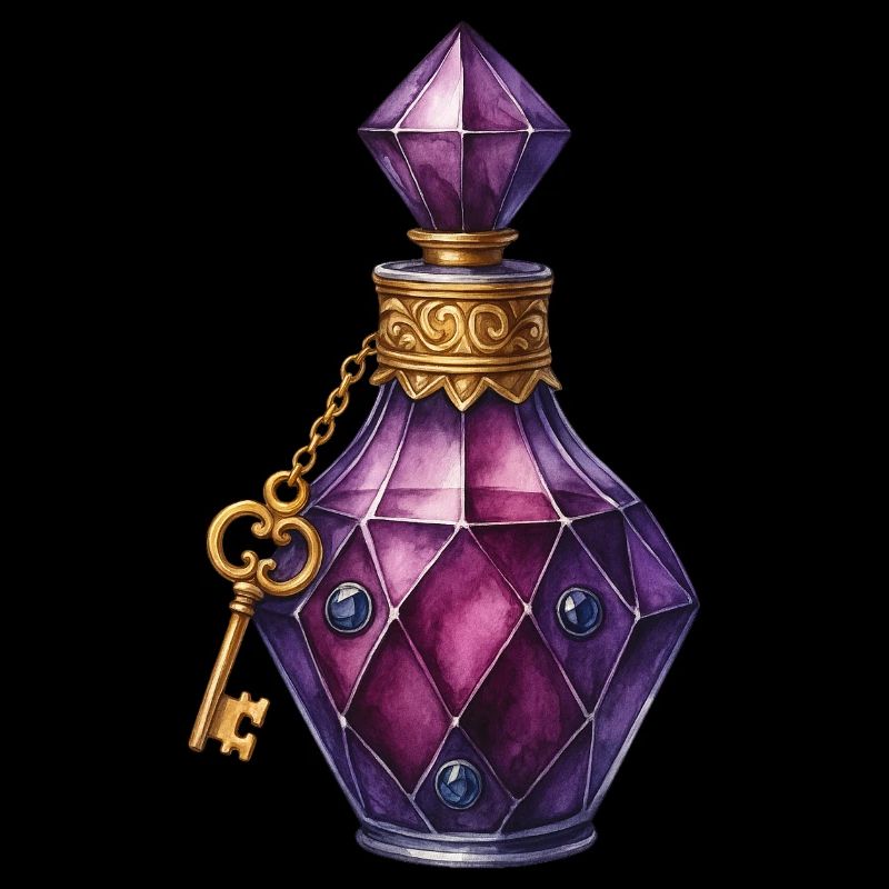 Magic Potion Elixir Vial Jewel Spell Potion