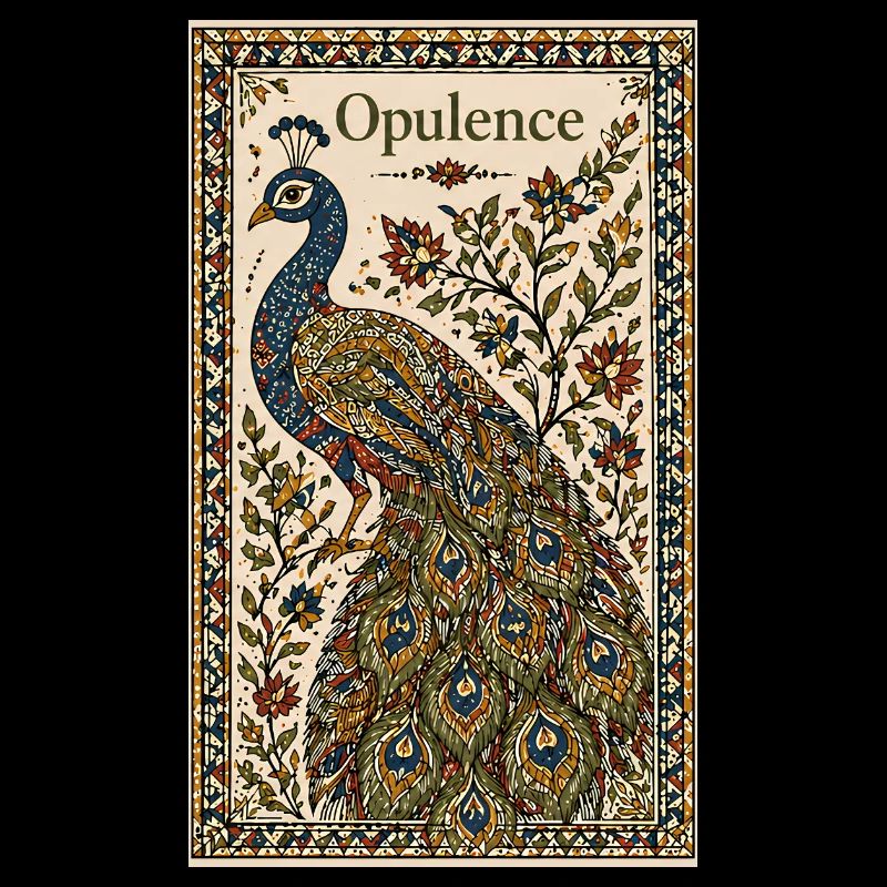 Pfau der Opulenz – Ornamentkunst