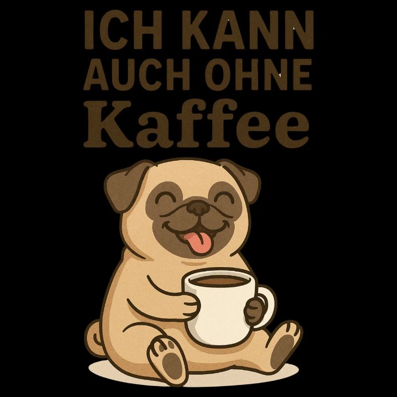 Coffee Dog Doesn't Work Without Coffee Animals Design