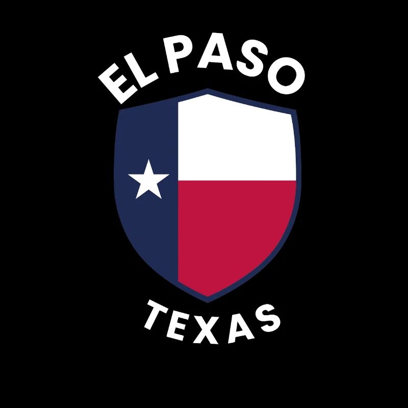El Paso Texas Shield-Flagge