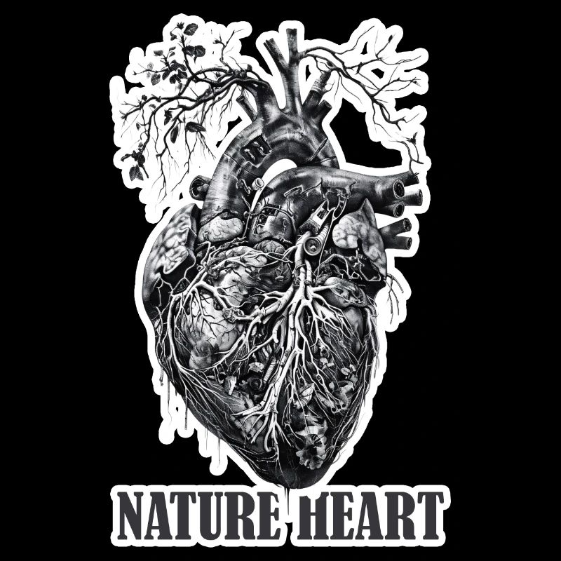 Nature Heart Heart with Root Tree