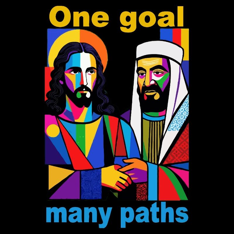 One Goal Many Paths Pop Art Duo
