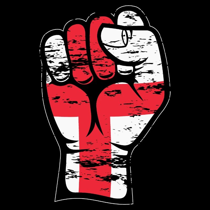 Drapeau de l’Angleterre poing utilisé à la main