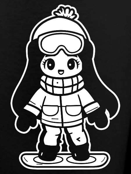 Snowboarder Mädchen