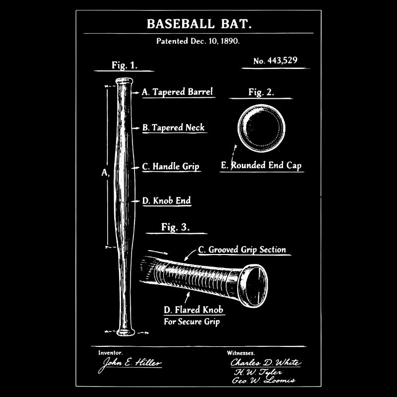 Plan de brevet pour batte de baseball