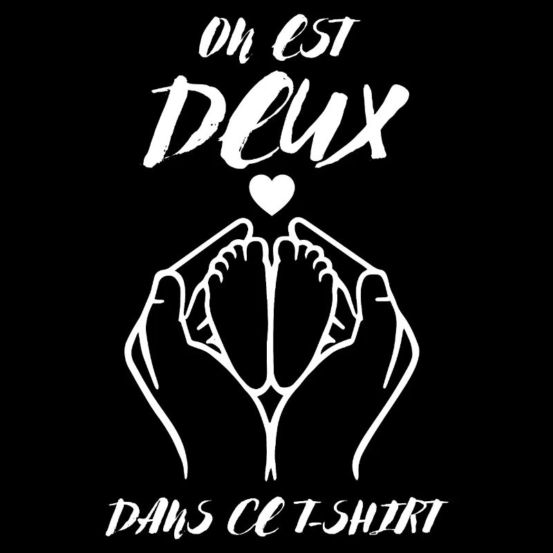 Annonce De Grossesse on Est Deux dans Ce Tee