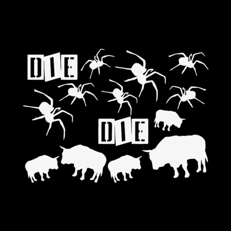 Dunkles Tier-Silhouetten-Muster