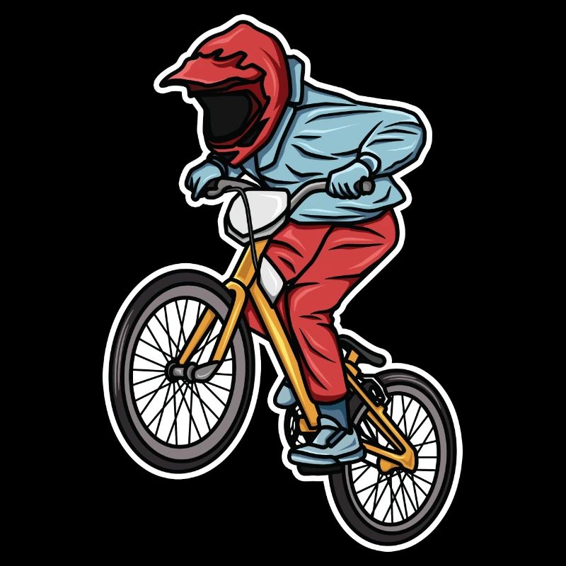 Drôle de garçon de BMX