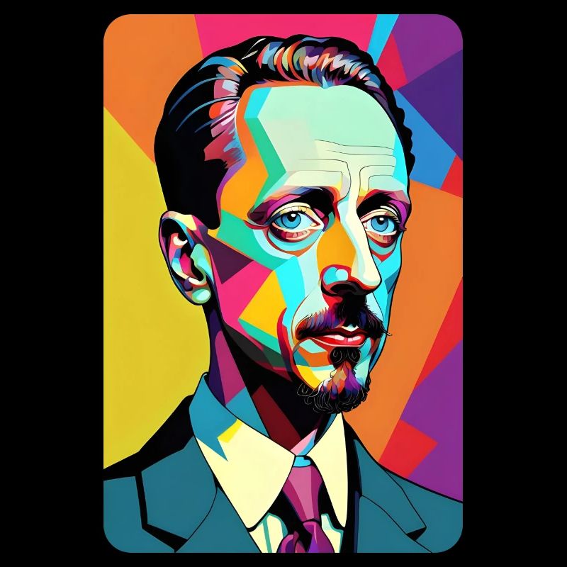 Rainer Maria Rilke comic art pop art t-shirt