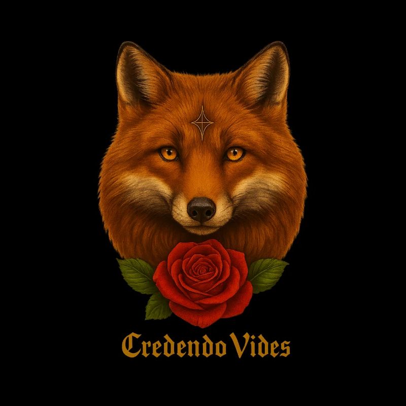 Fox with Rose - Credendo Vides
