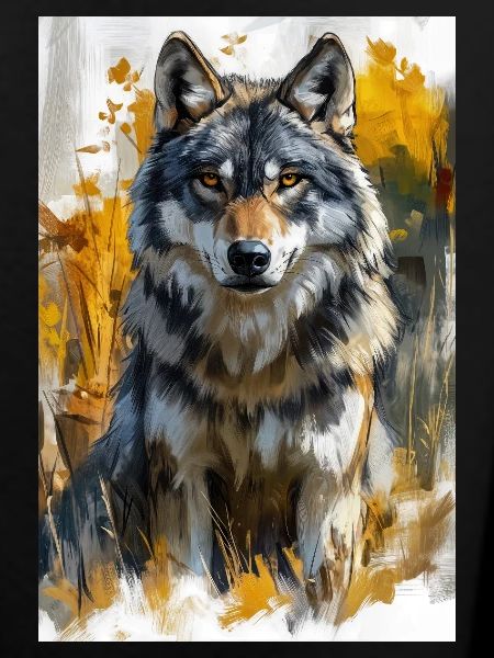 Illustration of a wolf