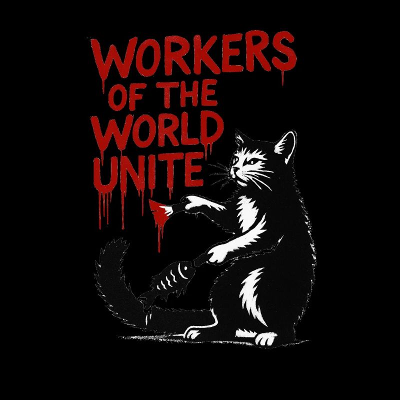 Typographie du chat et du rouge