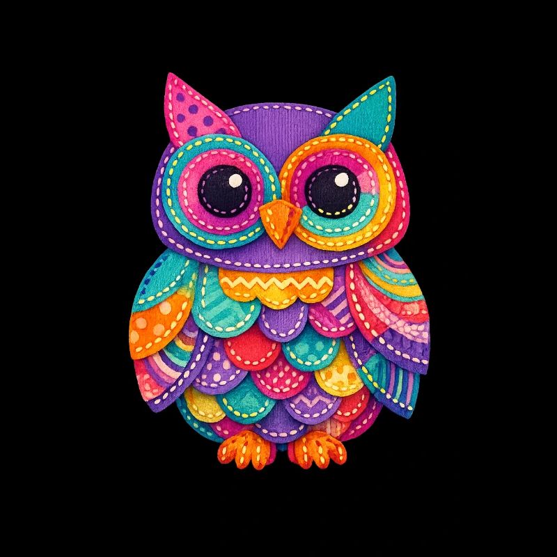 Patchwork Owl Magic