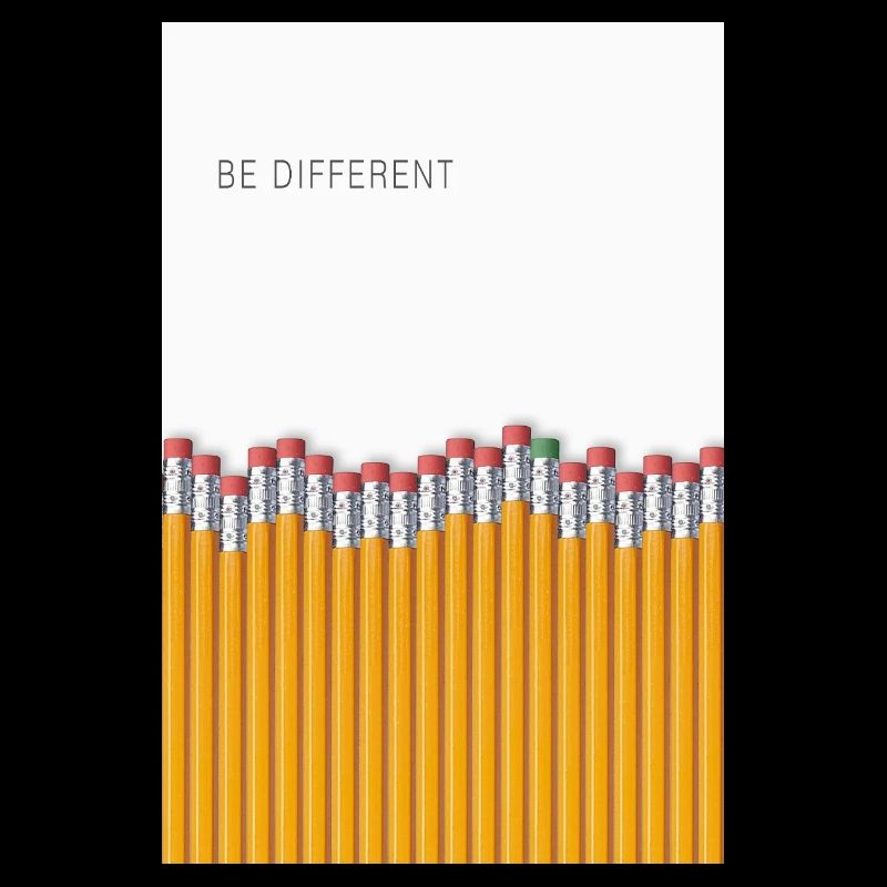 Be Different Minimalist Statement Design