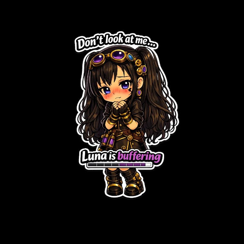 Luna Buffing Chibi Steampunk