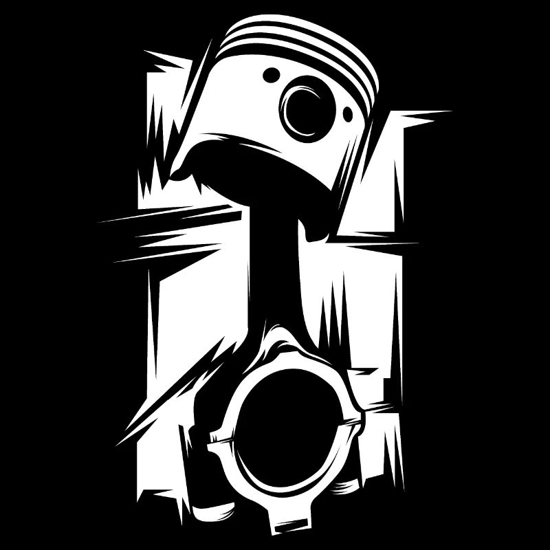 Piston illustration tuning engines workshop icon