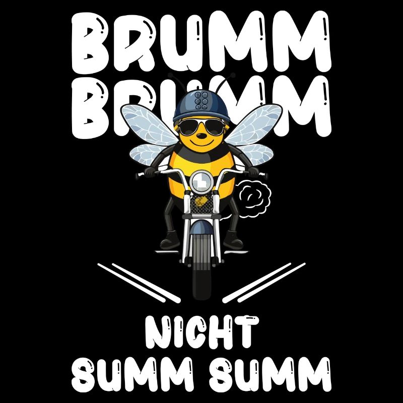 Bee Motorcycle Buzz Buzz Not Buzz Buzz White