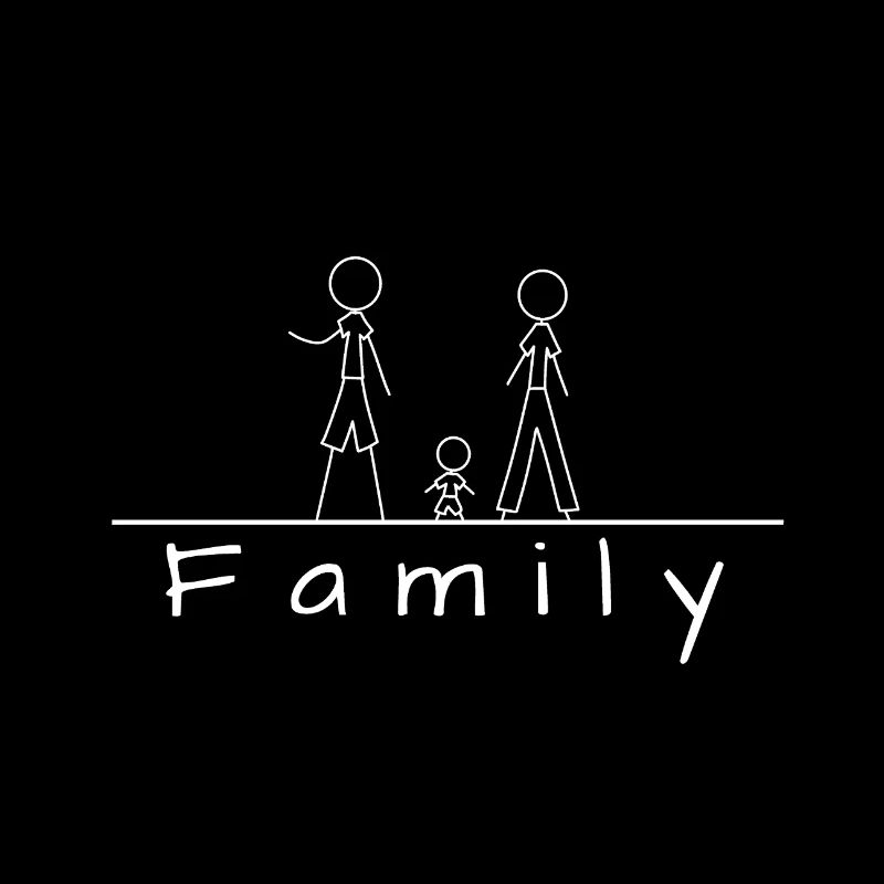 Strichmännchenfamilie