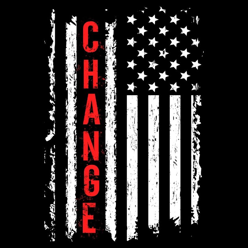 Creative American Flag with Shock Effect