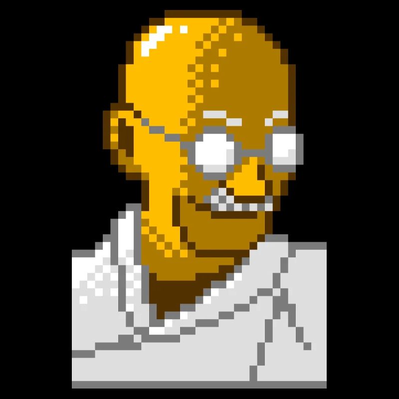 Gandhi pixel 8 bits