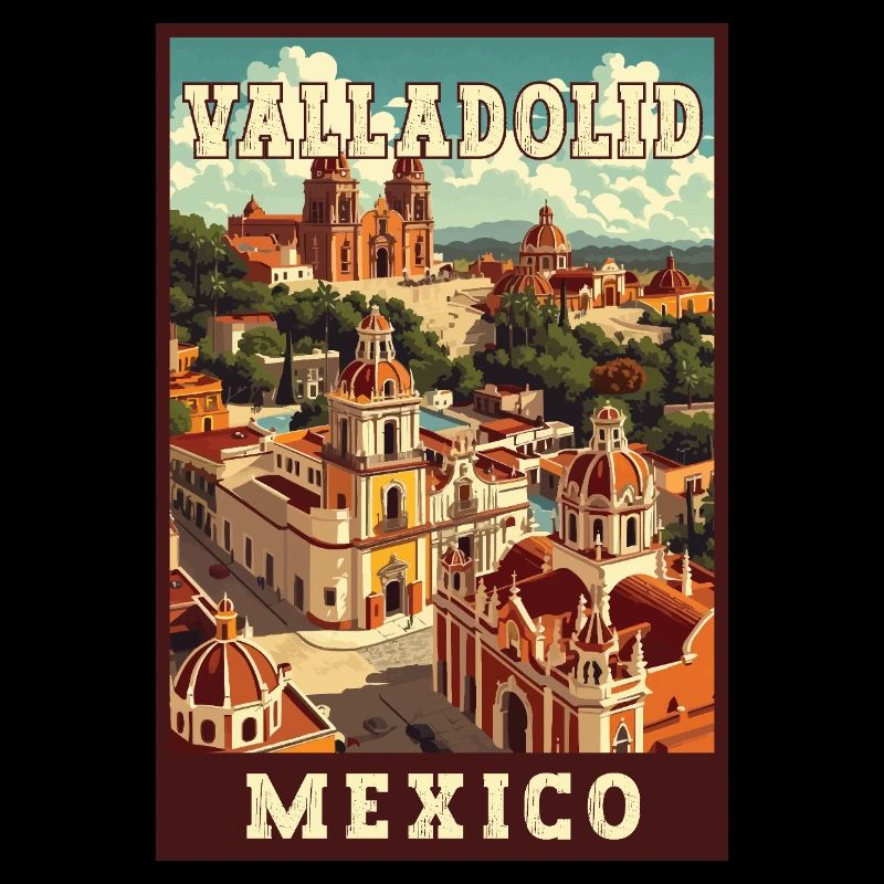 Entdecken Sie den tropischen Blick auf Valladolid in Mexiko