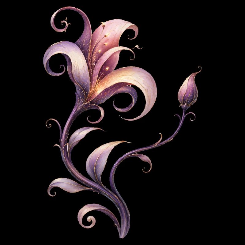 Fantasy Flower Elegant Ornament