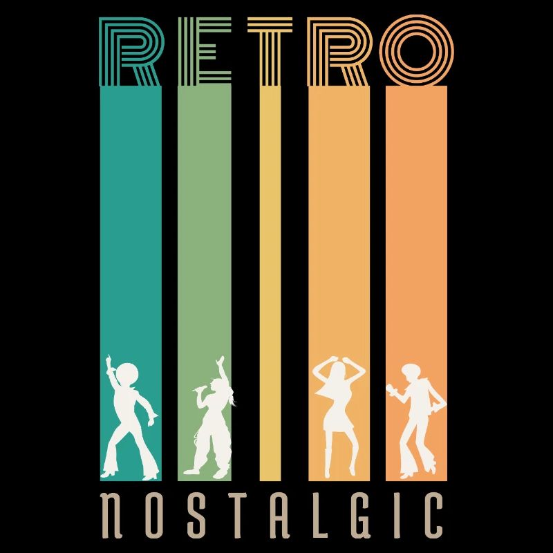 Retro Bars and Silhouettes Nostalgia