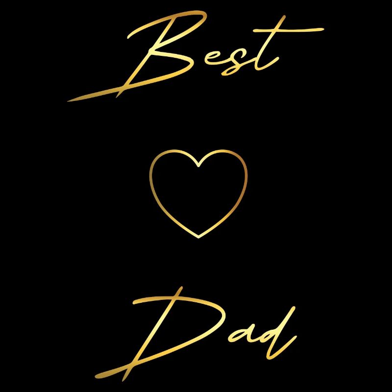 Best Dad gold Design