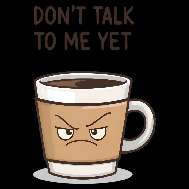 Grumpy Coffee Cup – Sprich noch nicht mit mir