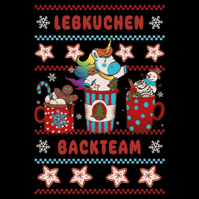 Équipe de Cuisson en pain d’épices Cuisson Unicorn Cuisson de Noël