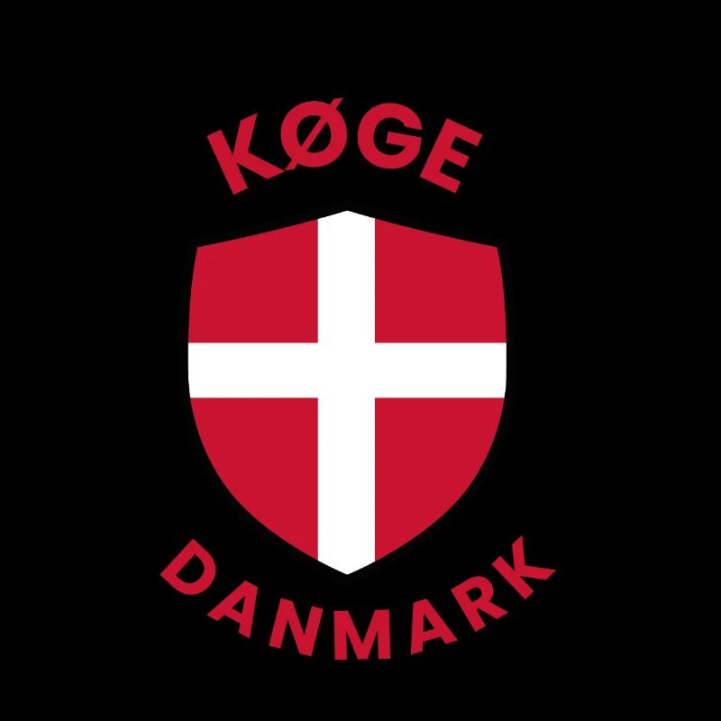 Køge Denmark Flag shield